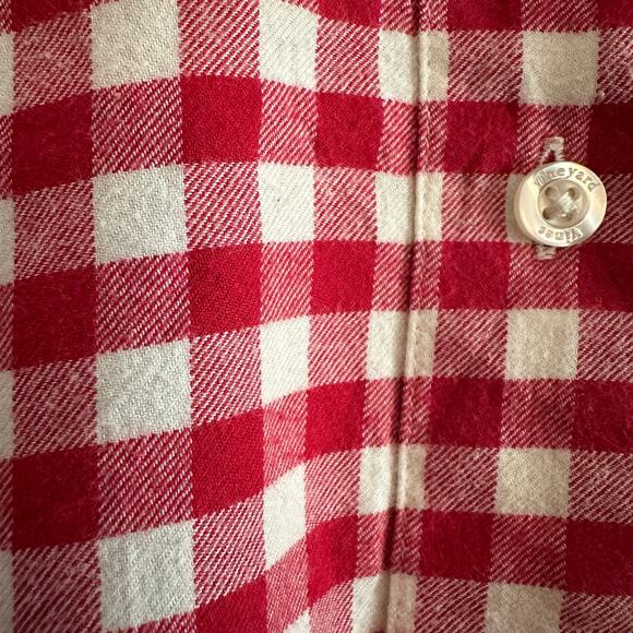 VINEYARD VINES | Red Gingham Check Flannel Button Down Shirt Preppy | Size 6 - Picture 2 of 7